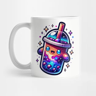 Galaxy Covered Cute Boba Tea Mug